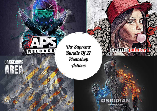 The Supreme Bundle Of 27 Photoshop Actions - Photoboto