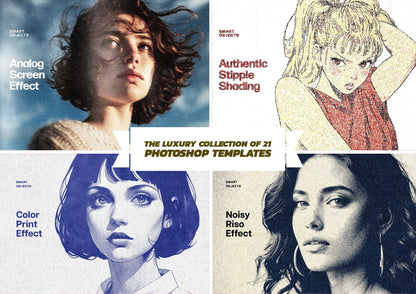 The Luxury Collection Of 21 Photoshop Templates