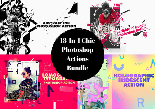 18-In-1 Chic Photoshop Actions Bundle - Photoboto