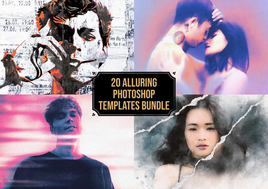 20 Alluring Photoshop Templates Bundle - Photoboto