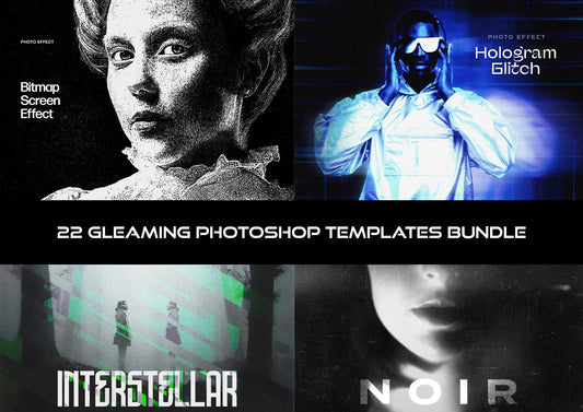 22 Gleaming Photoshop Templates Bundle - Photoboto