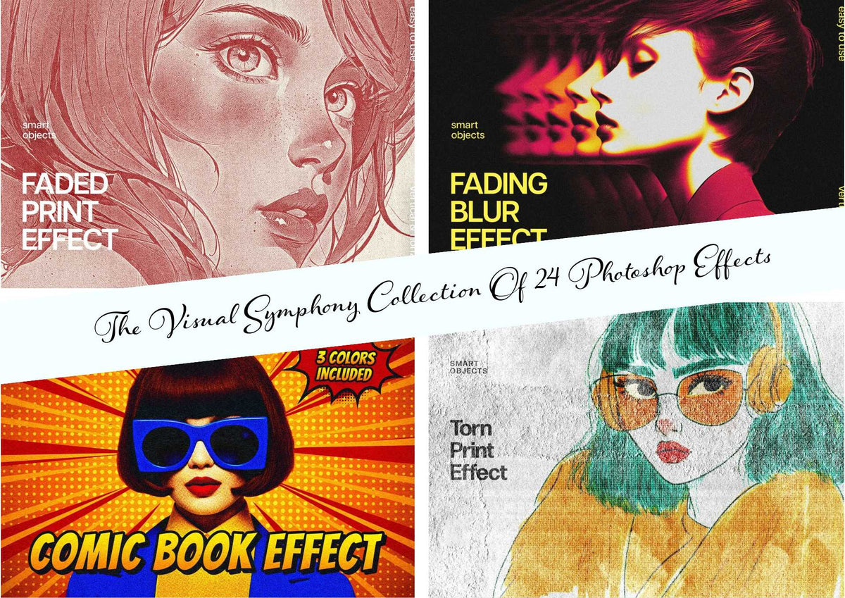The Visual Symphony Collection Of 24 Photoshop Effects