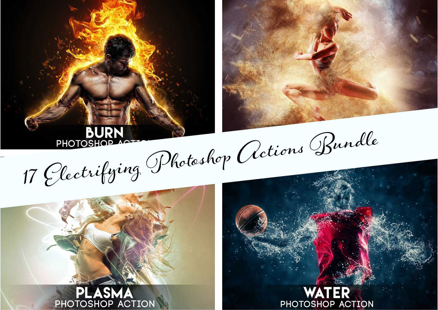 17 Electrifying Photoshop Actions Bundle - Photoboto