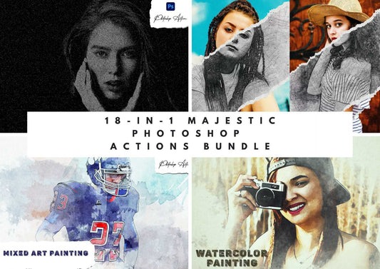 18-In-1 Majestic Photoshop Actions Bundle - Photoboto