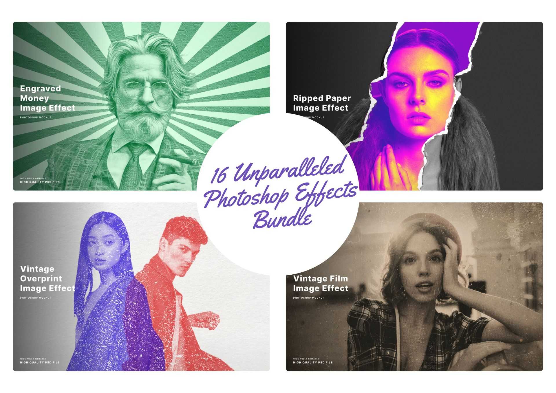 16 Unparalleled Photoshop Effects Bundle – Photoboto