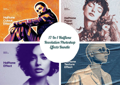 17-In-1 Halftone Revolution Photoshop Effects Bundle