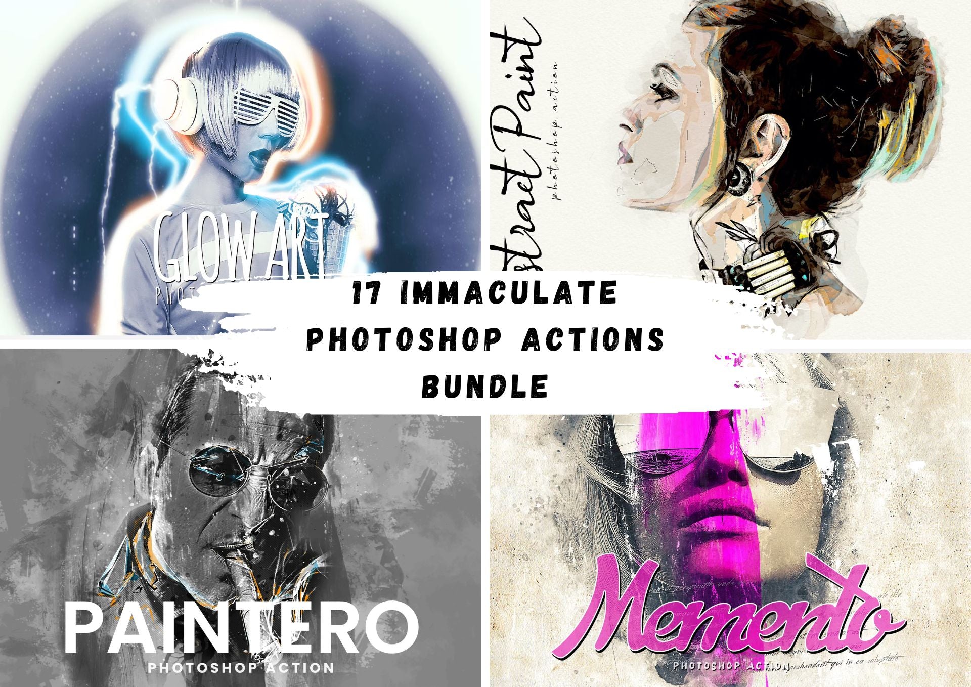 17 Immaculate Photoshop Actions Bundle - Photoboto