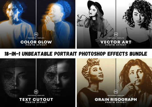 18-In-1 Unbeatable Portrait Photoshop Effects Bundle - Photoboto