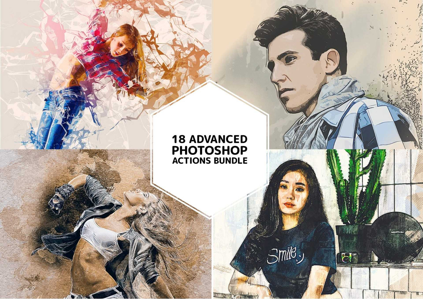 18 Advanced Photoshop Actions Bundle