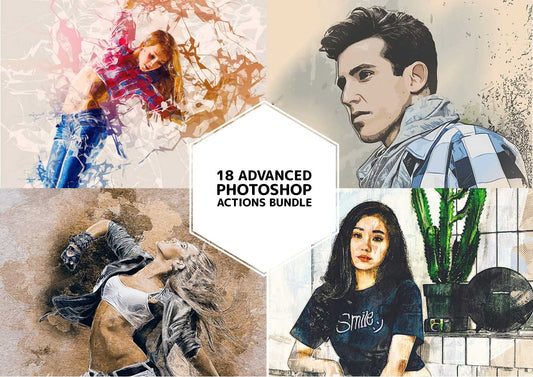 18 Advanced Photoshop Actions Bundle