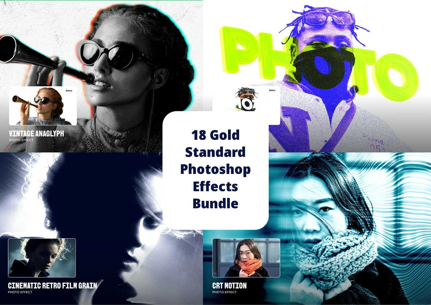 18 Gold Standard Photoshop Effects Bundle