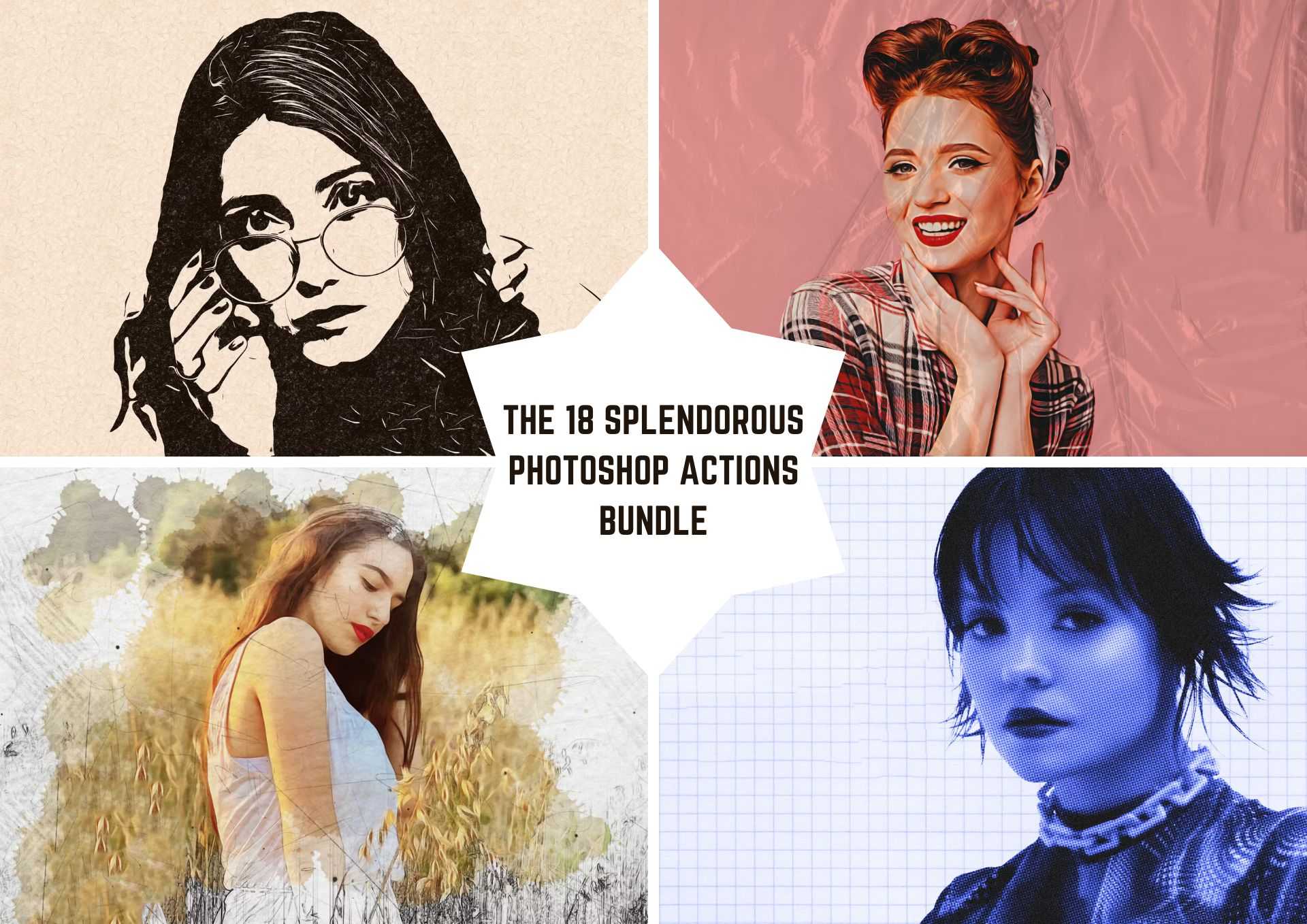 The 18 Splendorous Photoshop Actions Bundle - Photoboto