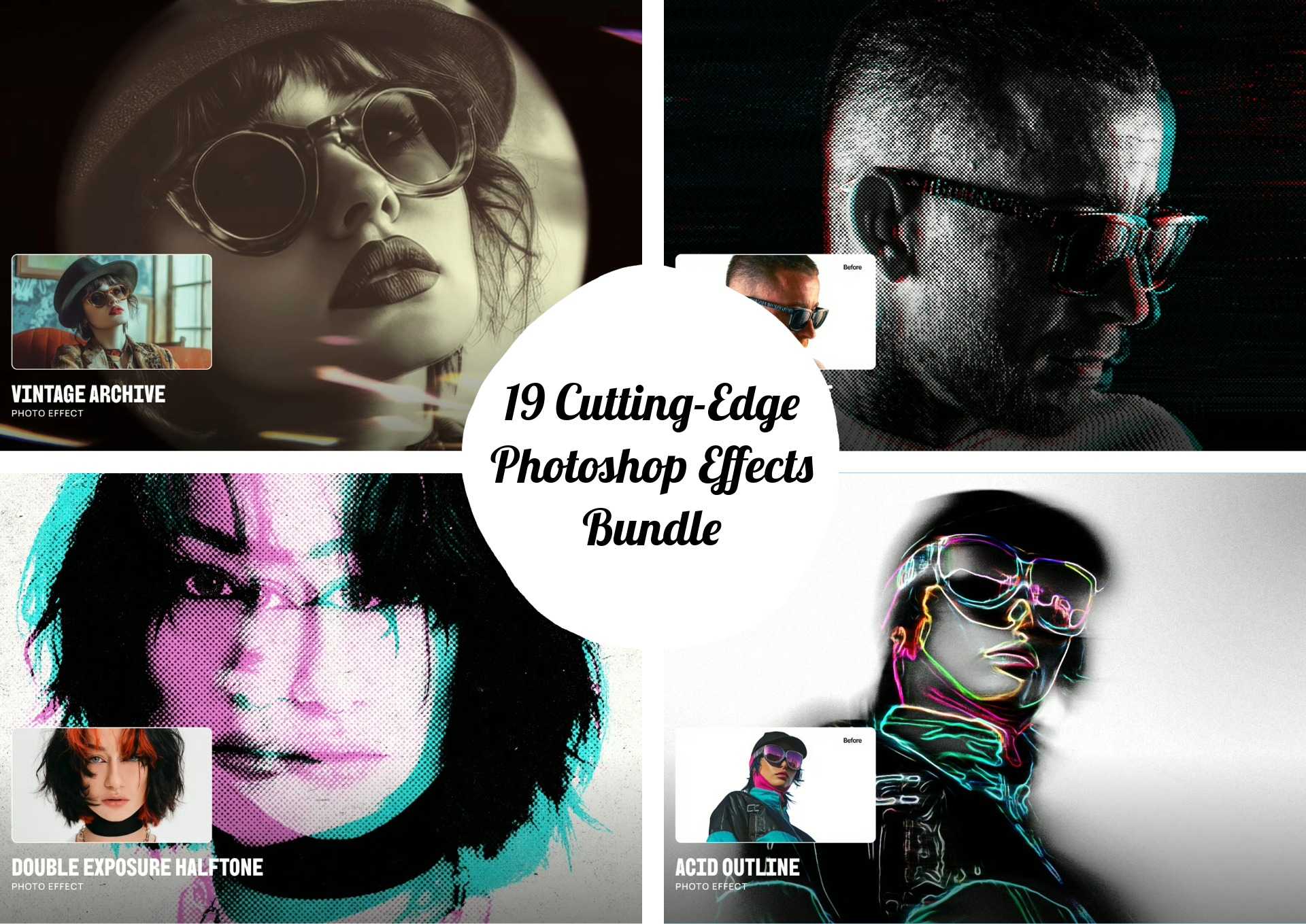 19 Cutting-Edge Photoshop Effects Bundle – Photoboto