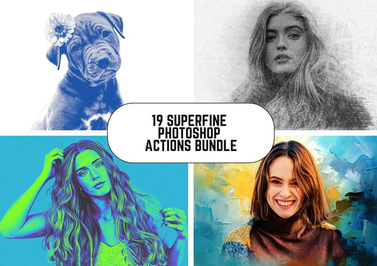 19 Superfine Photoshop Actions Bundle - Photoboto