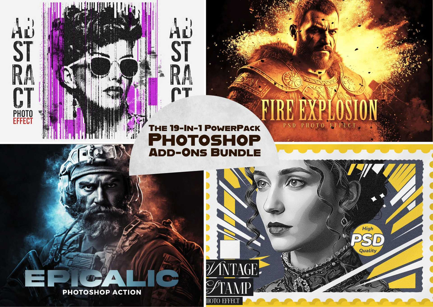 The 19-In-1 PowerPack Photoshop Add-Ons Bundle