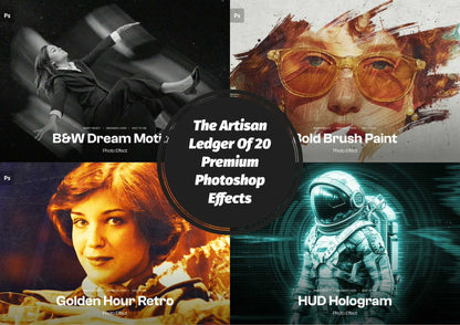 The Artisan Ledger Of 20 Premium Photoshop Effects