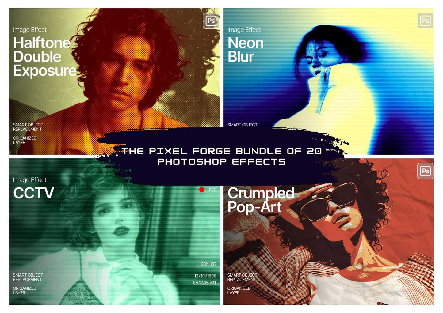 The Pixel Forge Bundle Of 20 Photoshop Effects