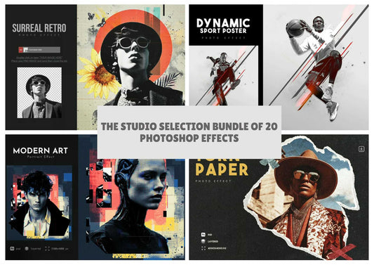The Studio Selection Bundle Of 20 Photoshop Effects