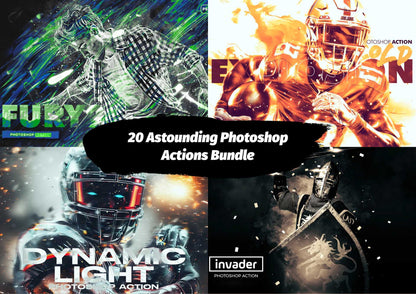 20 Astounding Photoshop Actions Bundle - Photoboto