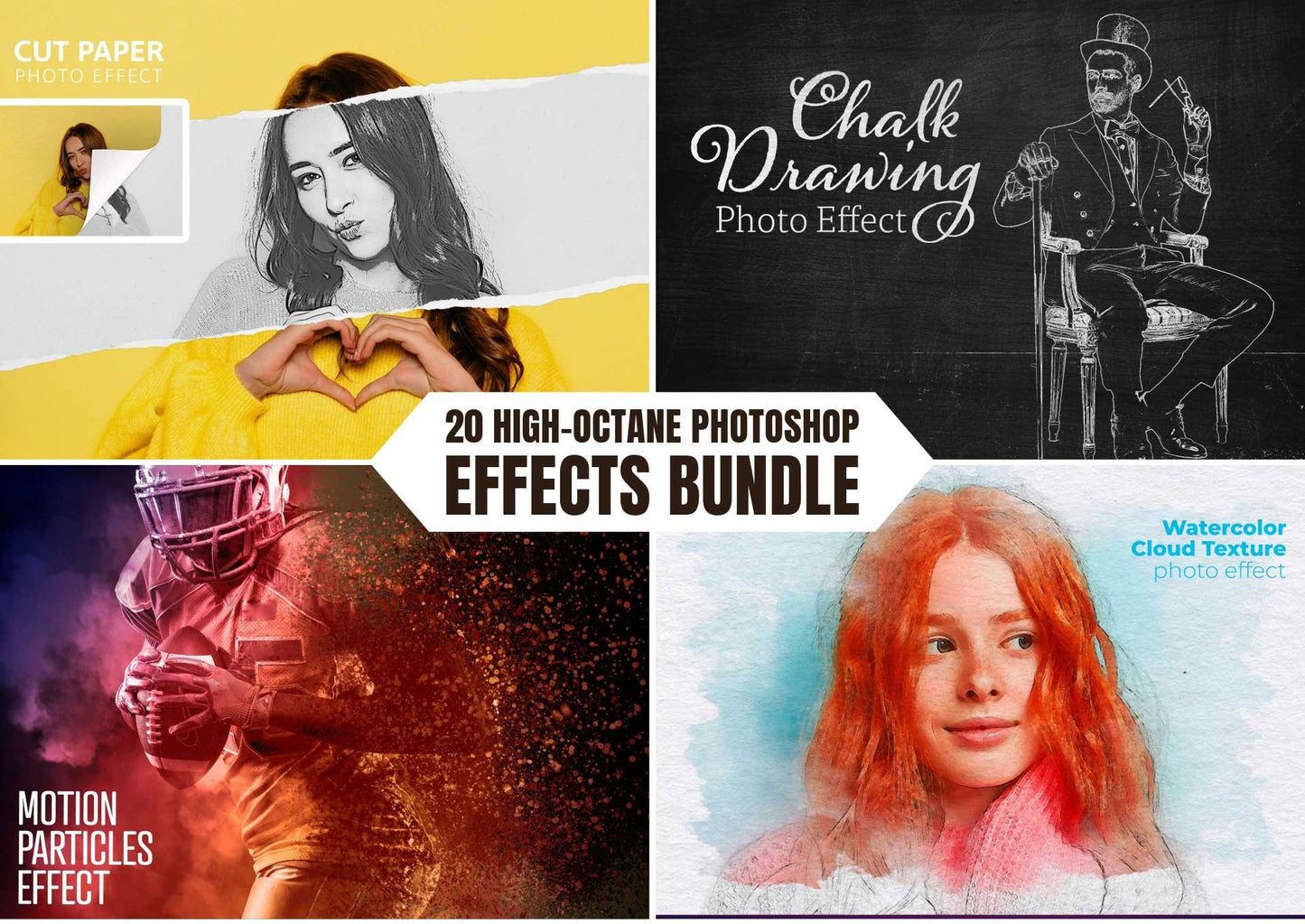 20 High-Octane Photoshop Effects Bundle