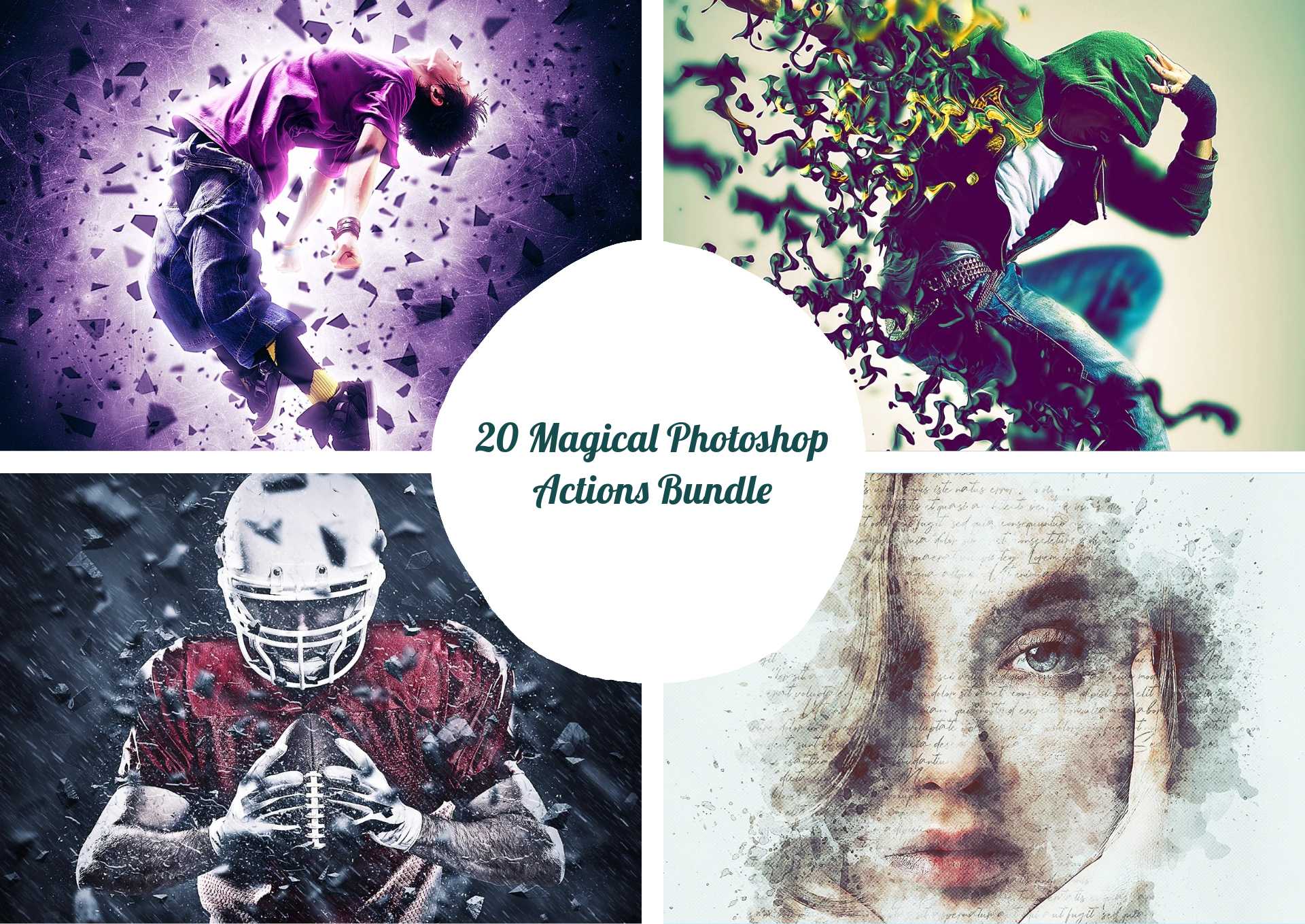 20 Magical Photoshop Actions Bundle - Photoboto
