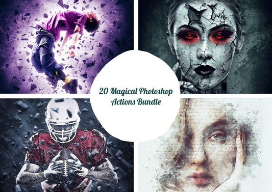 20 Magical Photoshop Actions Bundle - Photoboto