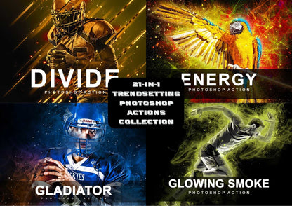 21-In-1 Trendsetting Photoshop Actions Collection