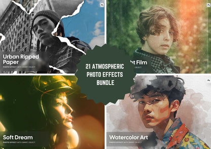 21 Atmospheric Photo Effects Bundle