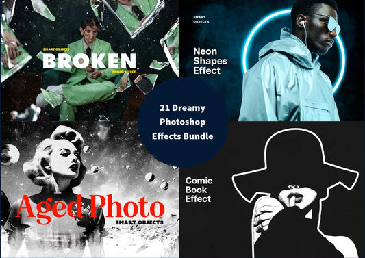 21 Dreamy Photoshop Add-Ons Bundle - Photoboto