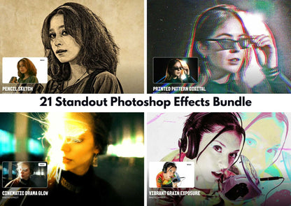 21 Standout Photoshop Effects Bundle