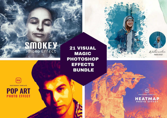 21 Visual Magic Photoshop Effects Bundle
