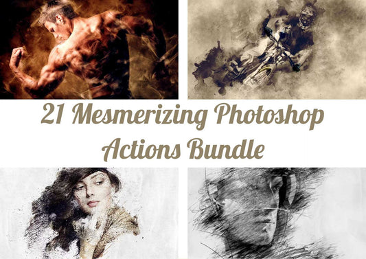 21 Mesmerizing Photoshop Actions Bundle - Photoboto