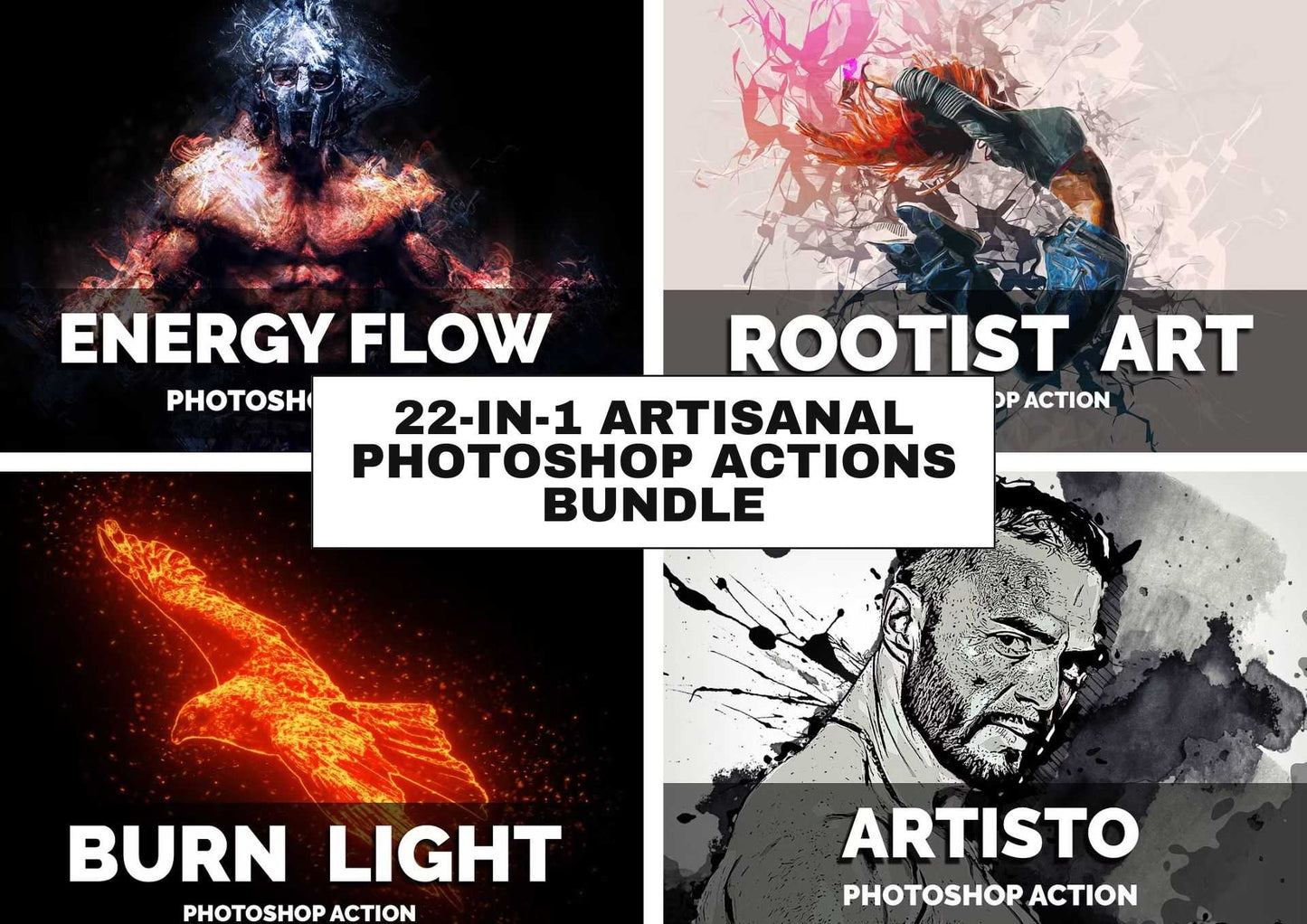22-In-1 Artisanal Photoshop Actions Bundle
