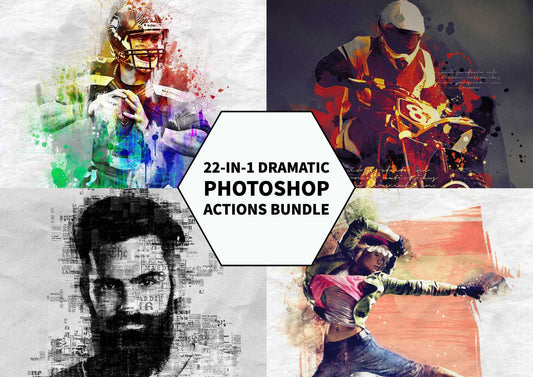 22-In-1 Dramatic Photoshop Actions Bundle - Photoboto