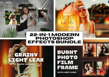 22-In-1 Modern Photoshop Effects Bundle - Photoboto
