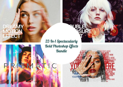 22-In-1 Spectacularly Bold Photoshop Effects Bundle