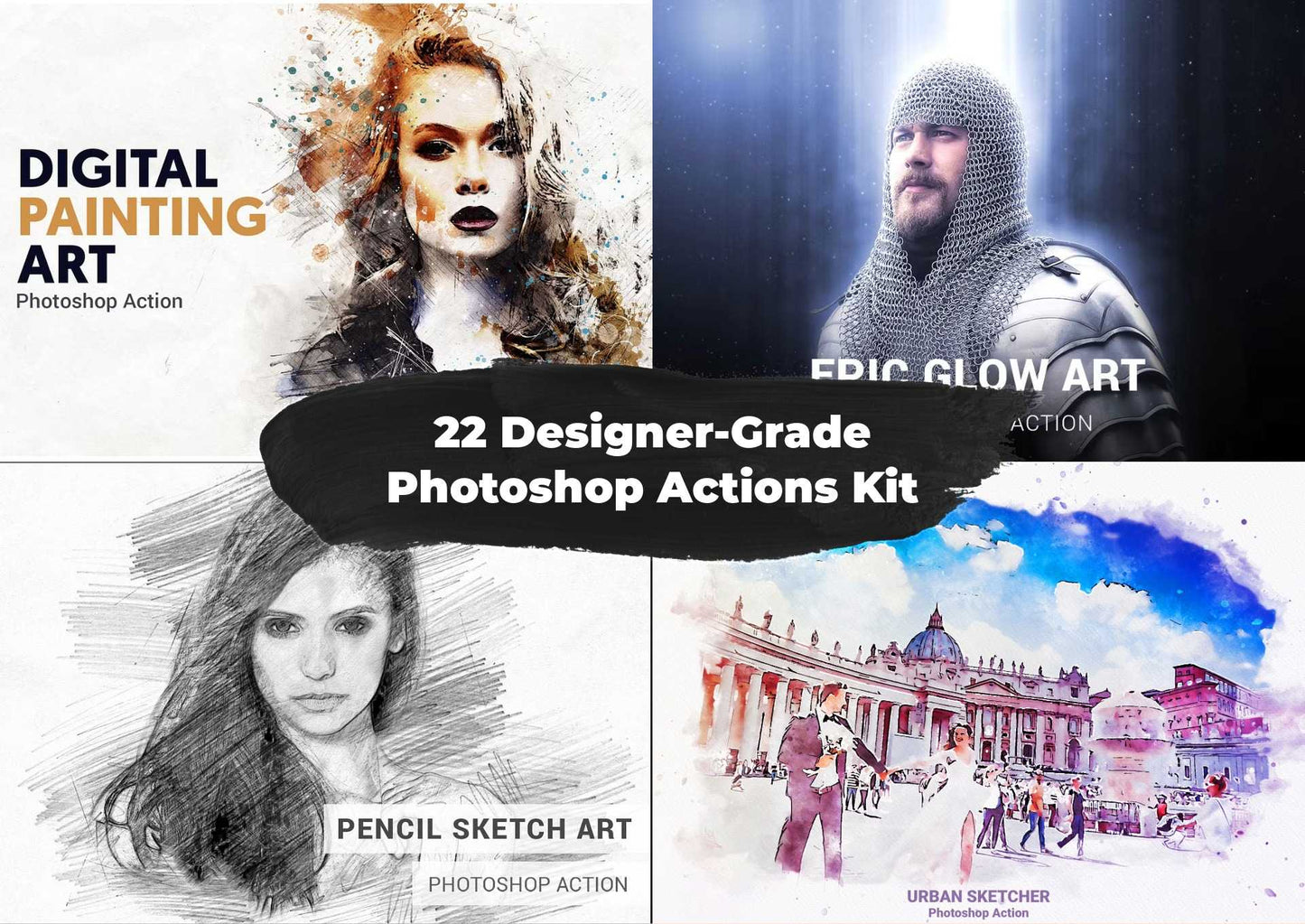 22 Designer-Grade Photoshop Actions Kit