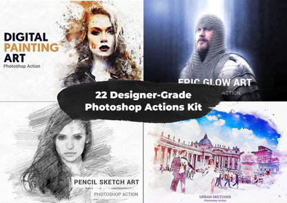 22 Designer-Grade Photoshop Actions Kit