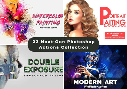 22 Next-Gen Photoshop Actions Collection