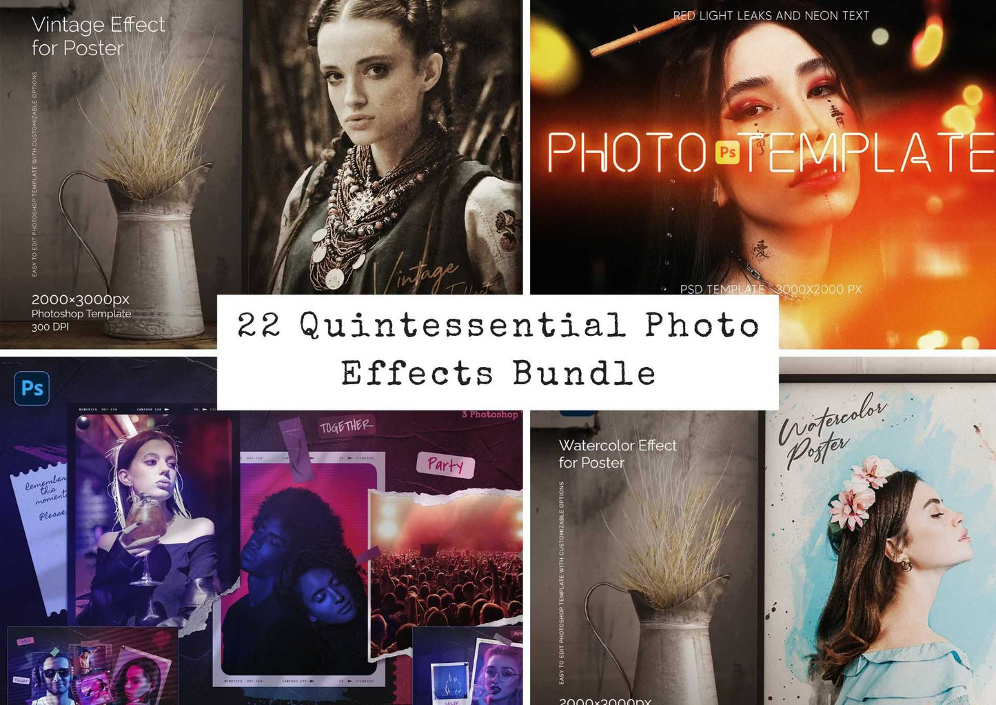 22 Quintessential Photo Effects Bundle - Photoboto