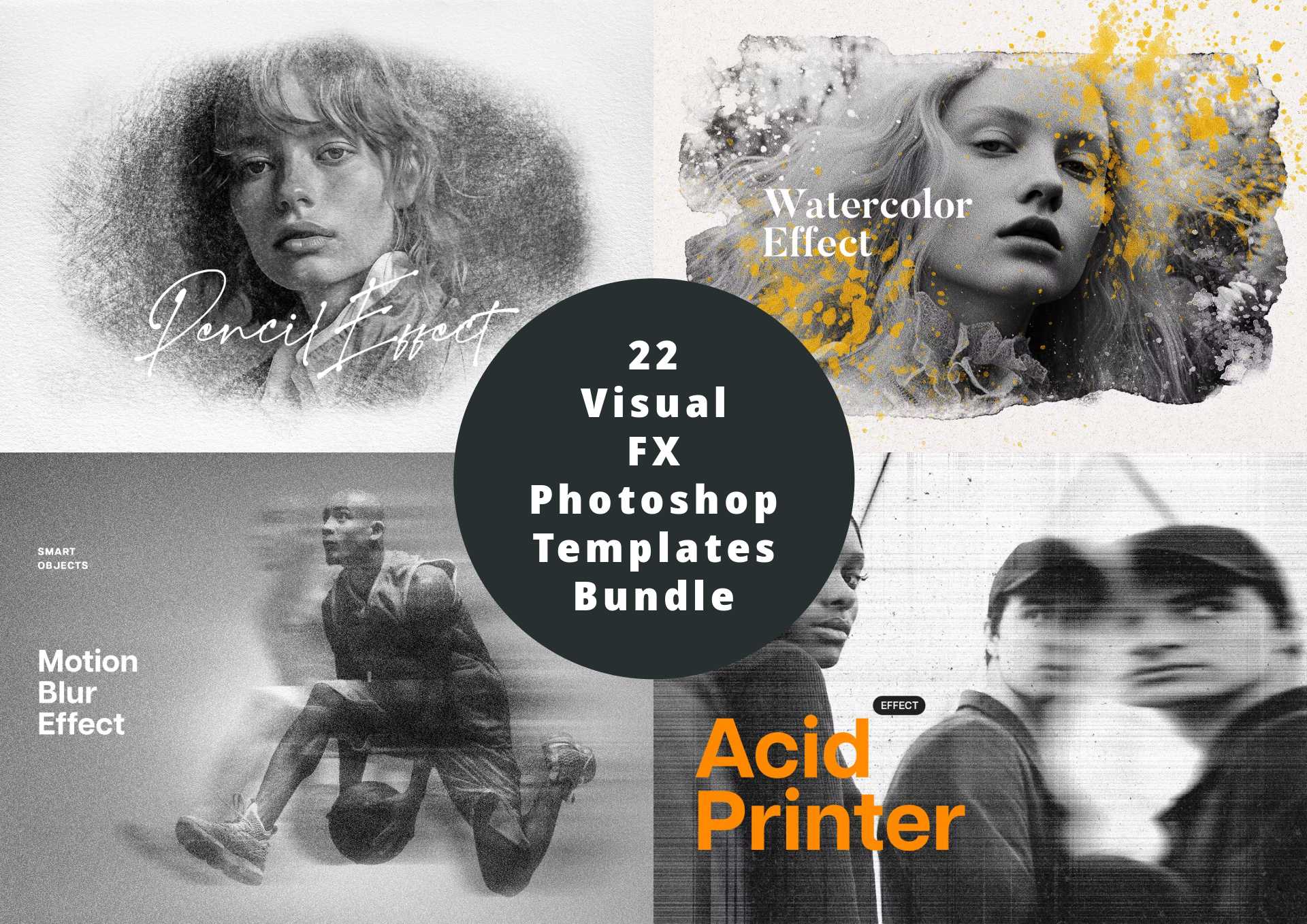 22 Visual FX Photoshop Templates Bundle - Photoboto