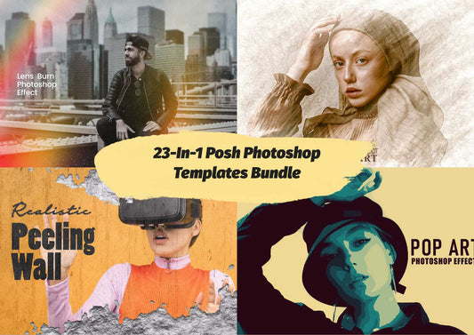 23-In-1 Posh Photoshop Templates Bundle - Photoboto