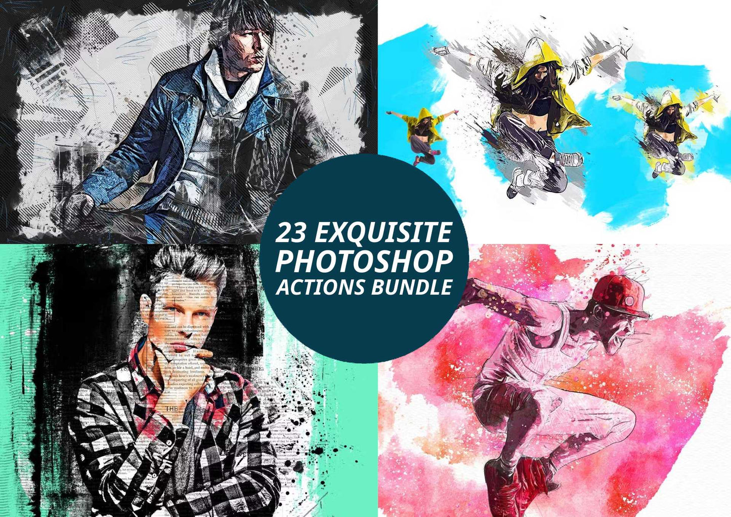 23 Exquisite Photoshop Actions Bundle - Photoboto