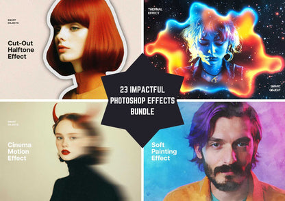 23 Impactful Photoshop Effects Bundle - Photoboto