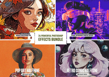 24 Powerful Photoshop Effects Bundle - Photoboto