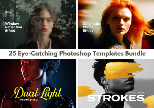 25 Eye-Catching Photoshop Templates Bundle - Photoboto