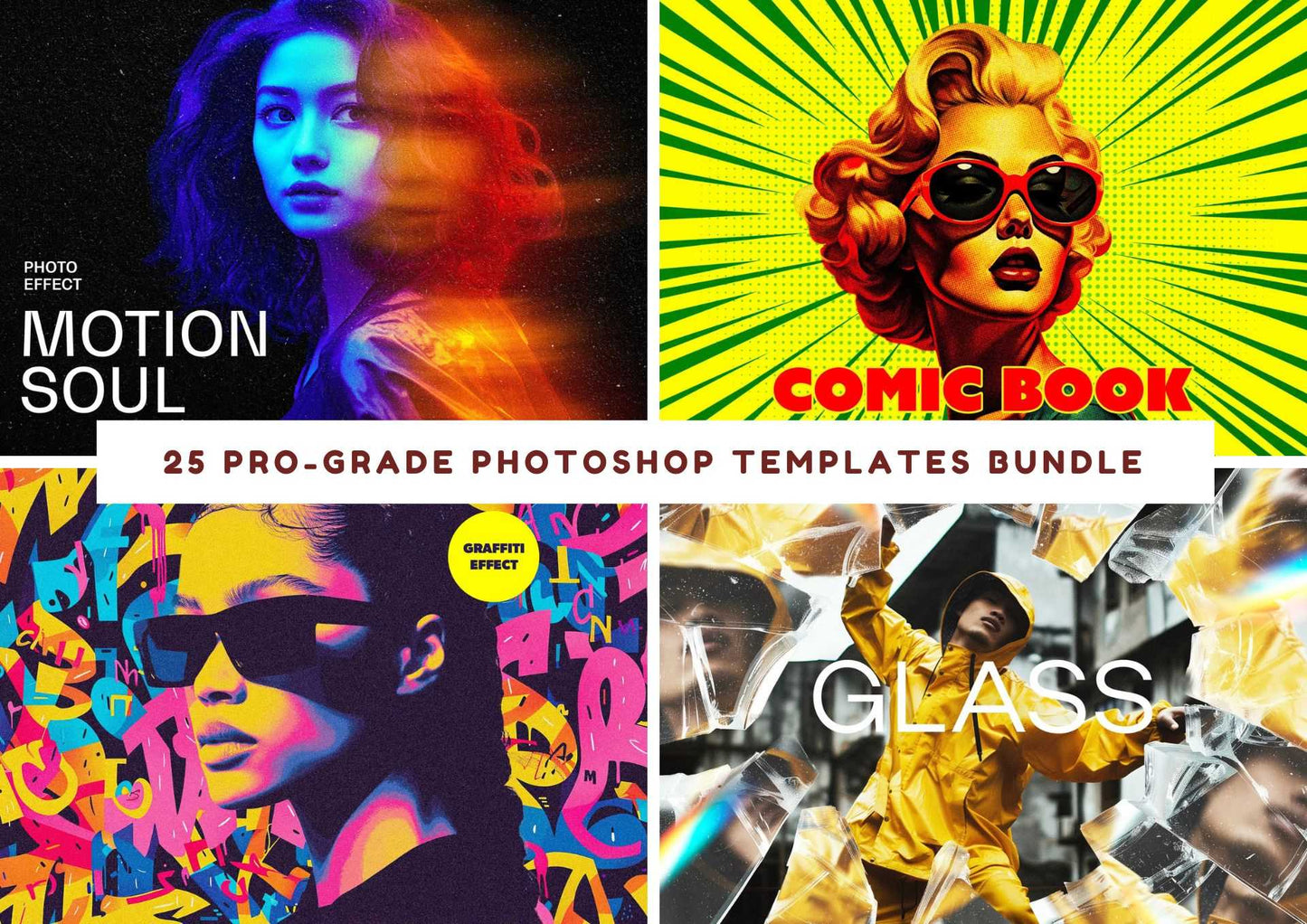 25 Pro-Grade Photoshop Templates Bundle - Photoboto