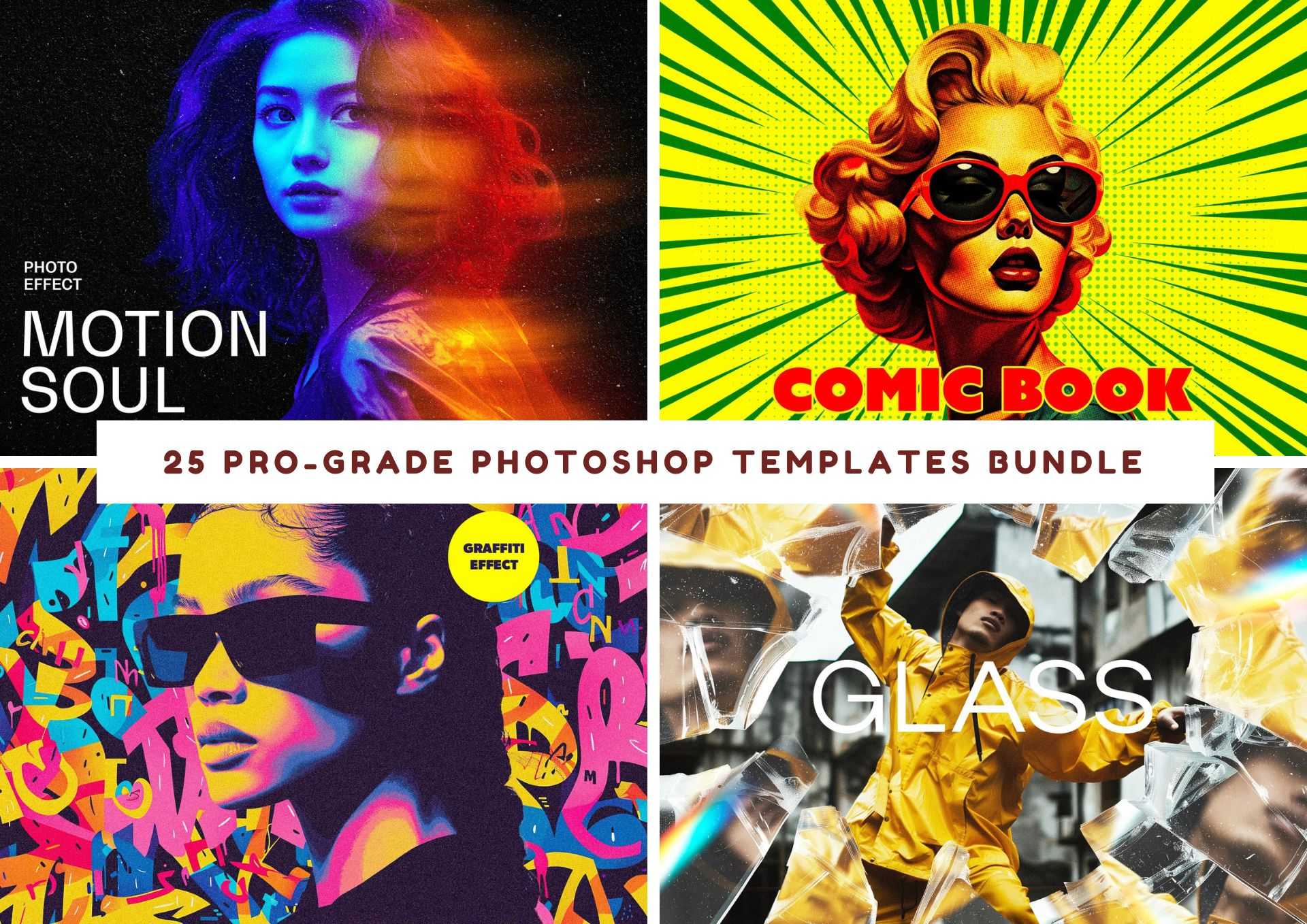 25 Pro-Grade Photoshop Templates Bundle - Photoboto