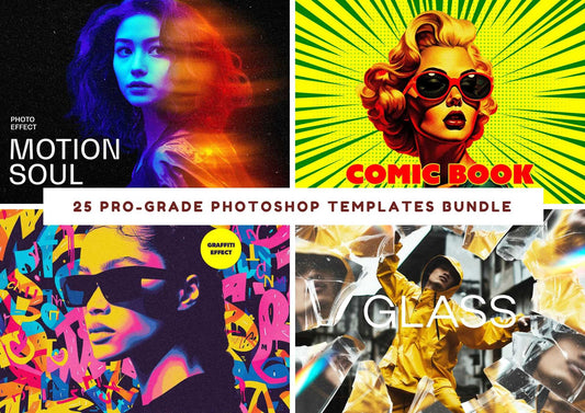 25 Pro-Grade Photoshop Templates Bundle - Photoboto