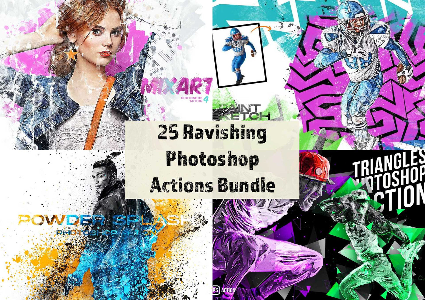 25 Ravishing Photoshop Actions Bundle - Photoboto